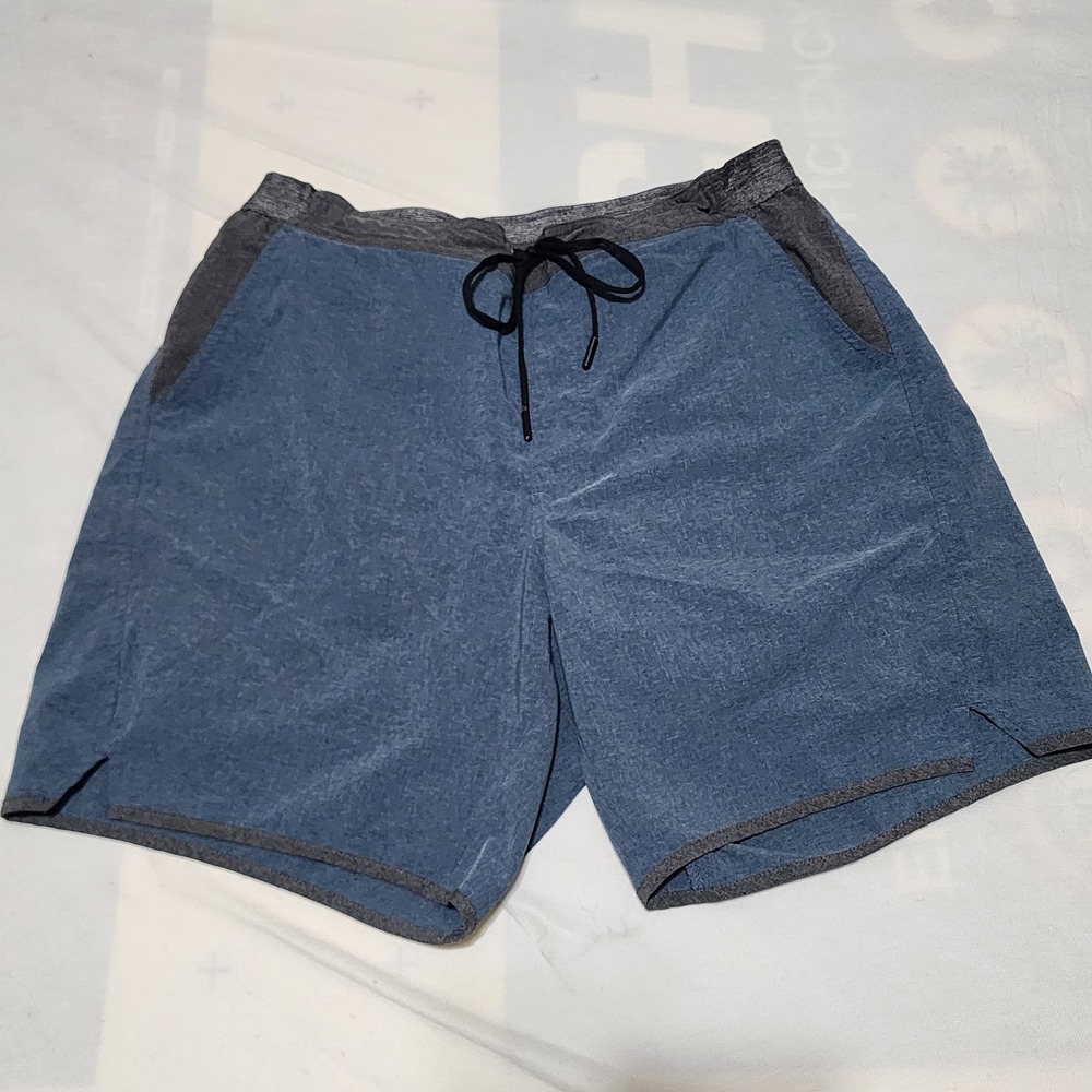 Chubbies Athletic Shorts Men XL Blue 7" Inseam Lined Heathered Training Running